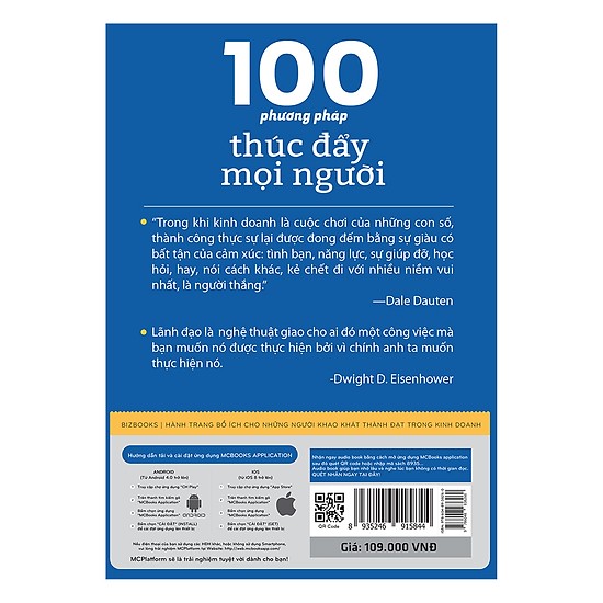  100 Phương Pháp Thúc Đẩy Mọi Người  (Bìa sau)