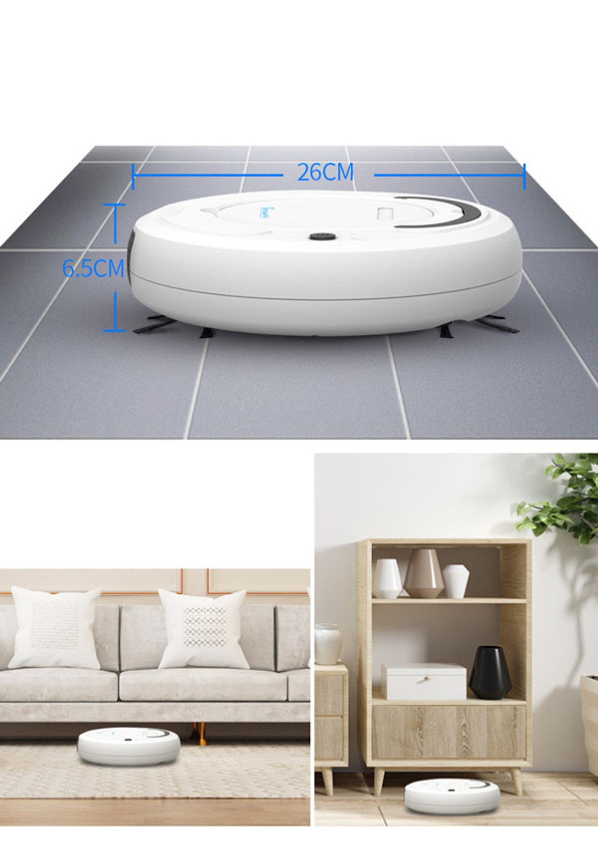 Robot hút bụi lau nhà thông minh 3 in 1 công nghệ AI 3