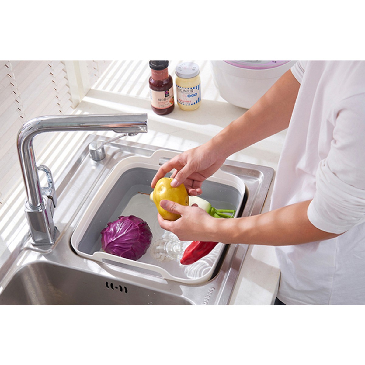  CHẬU RỬA SILICON GẤP GỌN ĐA NĂNG 2