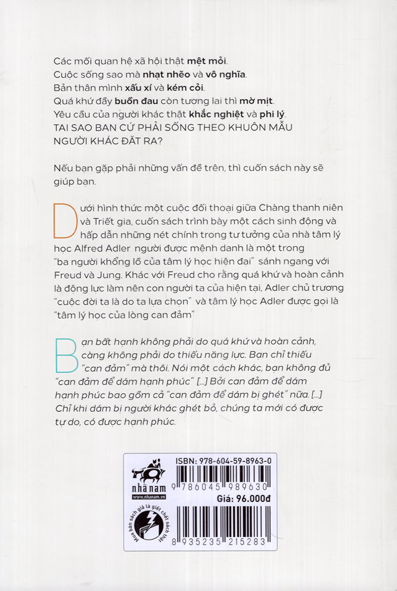 Dám Bị Ghét - Bìa sau