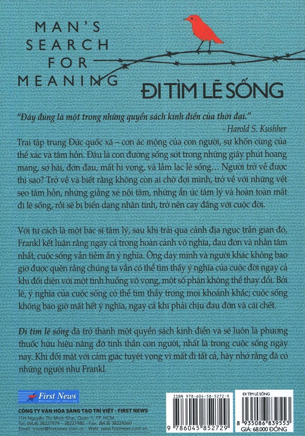  Đi Tìm Lẽ Sống (Tái Bản)  - Bìa sau