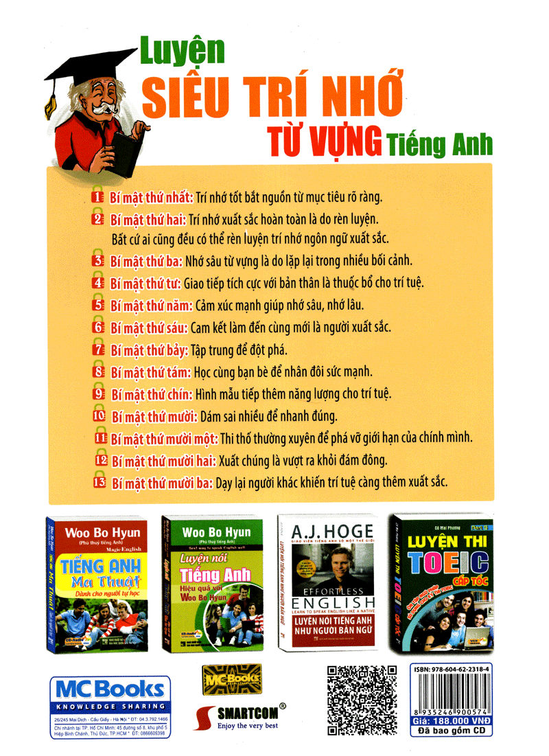  Luyện Siêu Trí Nhớ Từ Vựng Tiếng Anh (Dùng Kèm App) - Bìa sau
