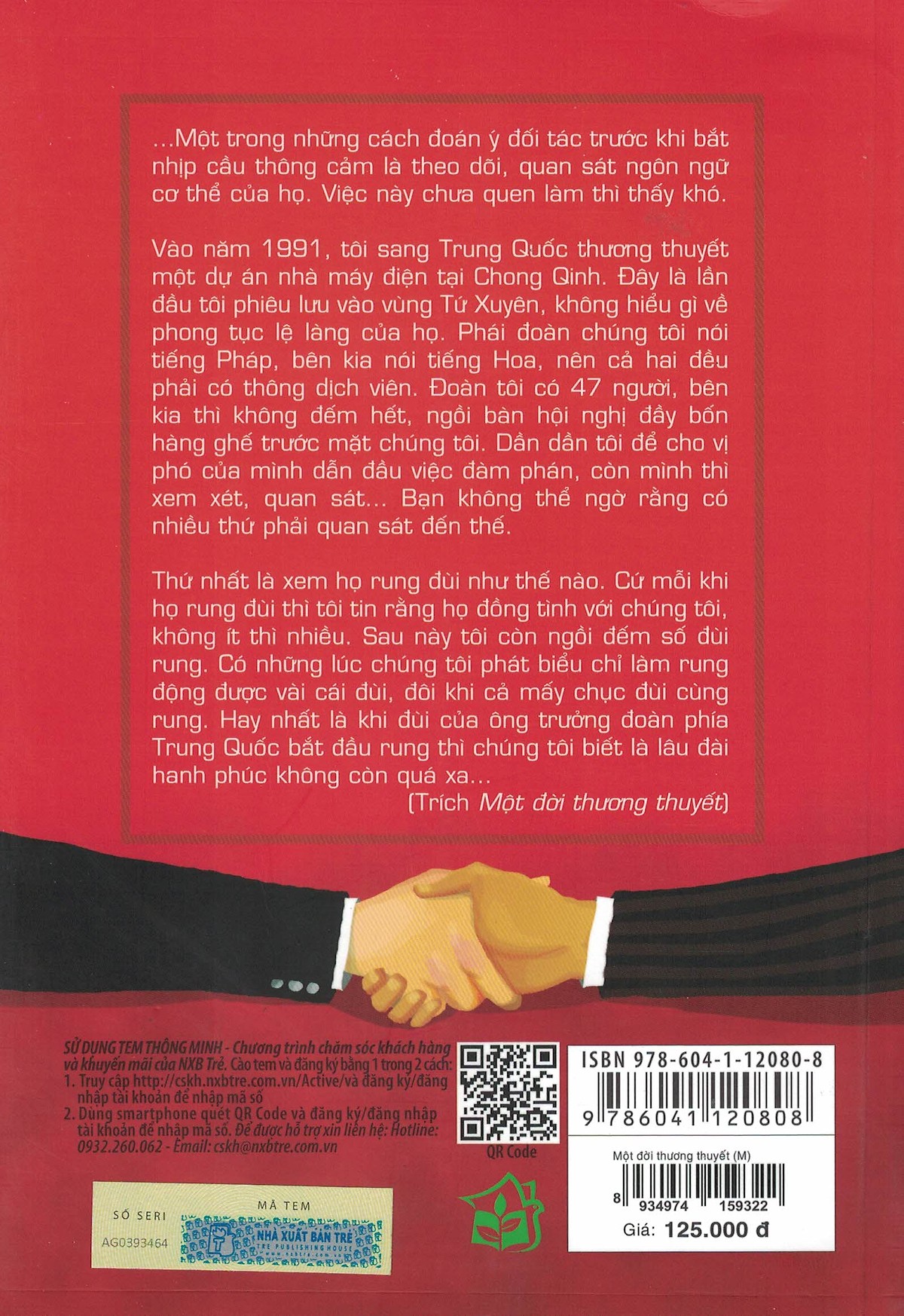 Một Đời Thương Thuyết (Tái Bản 2019) - Bìa sau