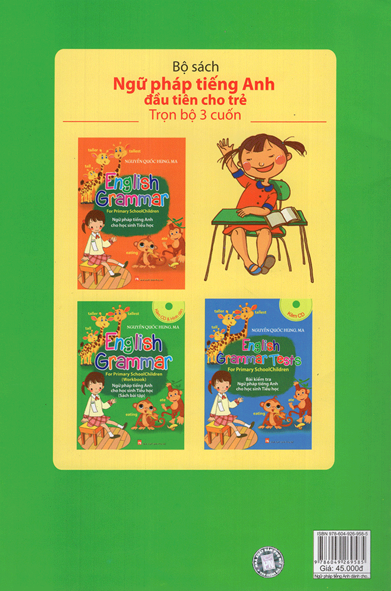 Ngữ Pháp Tiếng Anh Cho Học Sinh Tiểu Học (Sách Bài Tập) (Kèm CD) - Bìa sau
