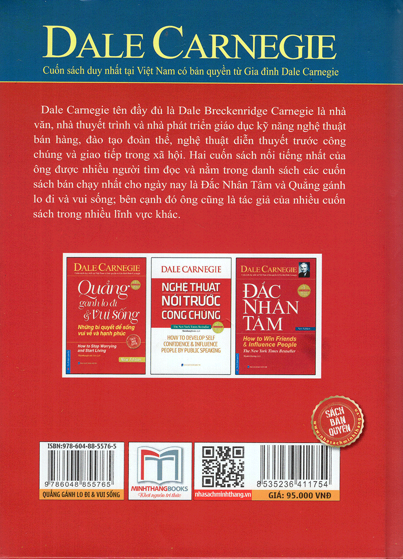 Quẳng Gánh Lo Đi Và Vui Sống (Tái Bản 2016) - Bìa sau