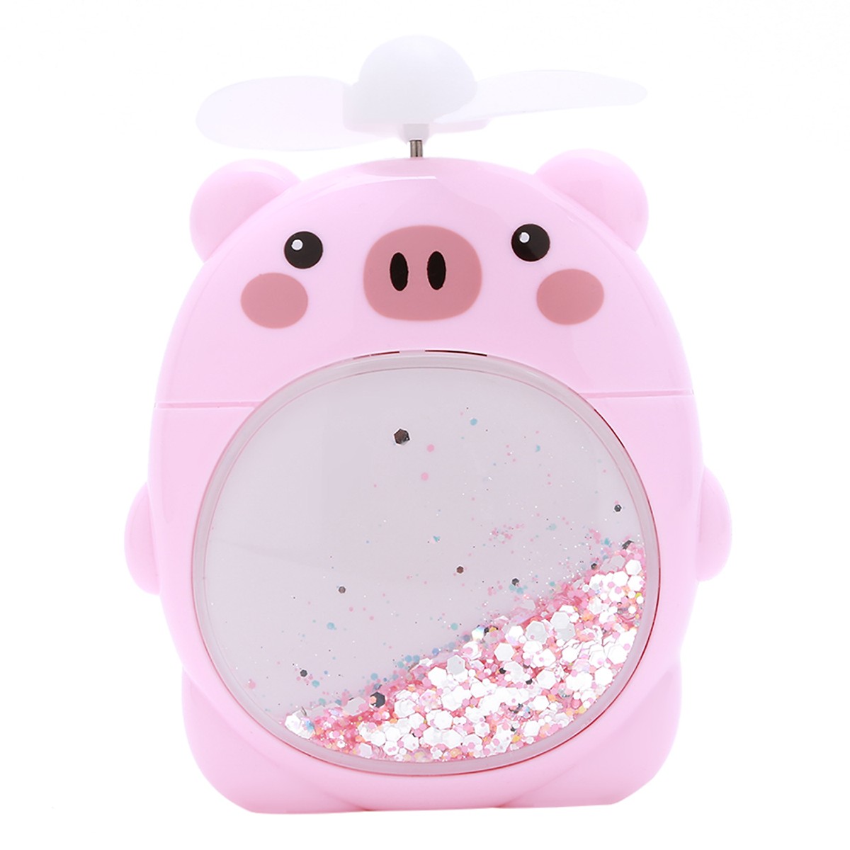 Quạt Sạc Mini - Heo Hồng - 2