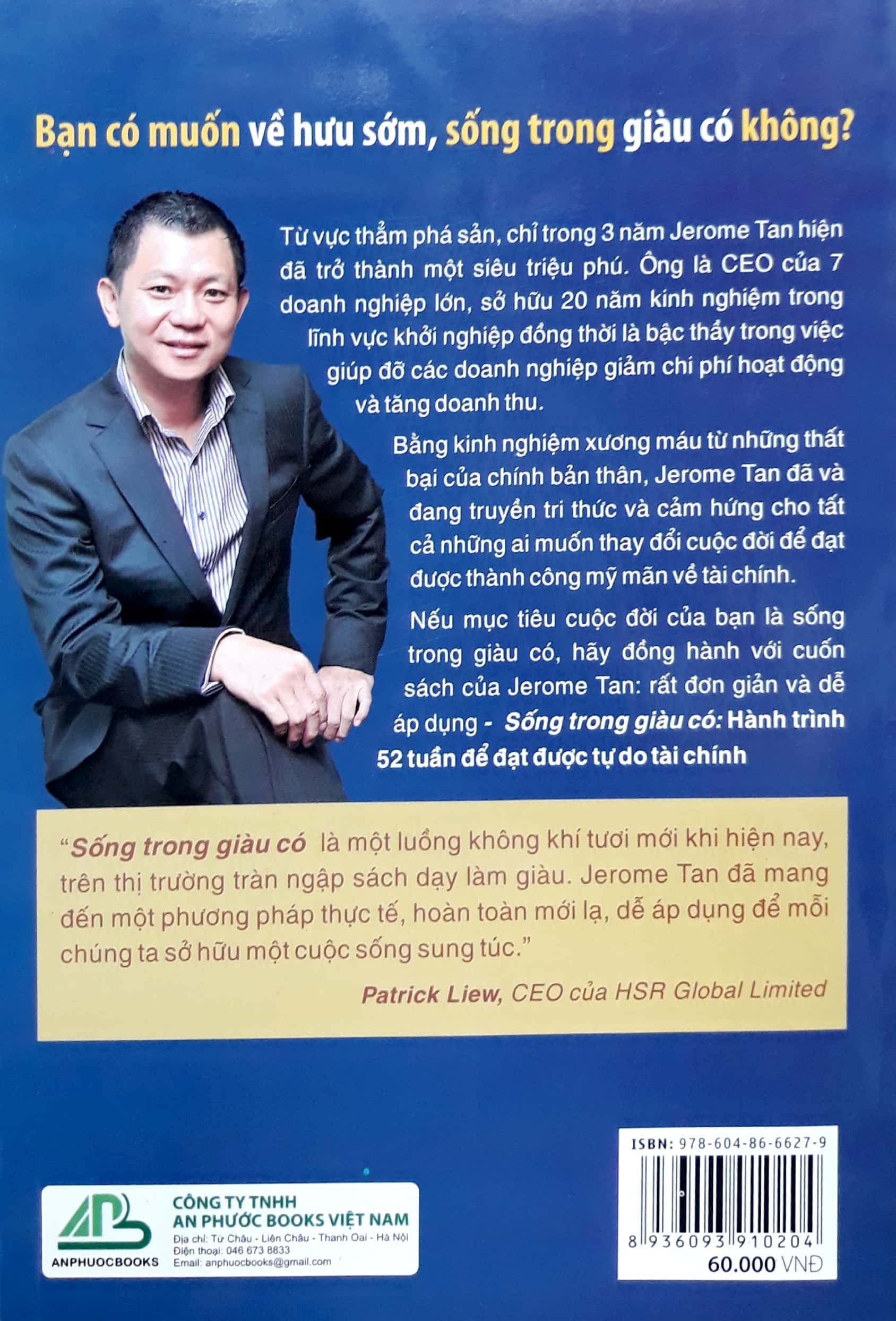 Sống Trong Giàu Có - Hành Trình 52 Tuần Để Đạt Được Tự Do Tài Chính (Bìa sau)