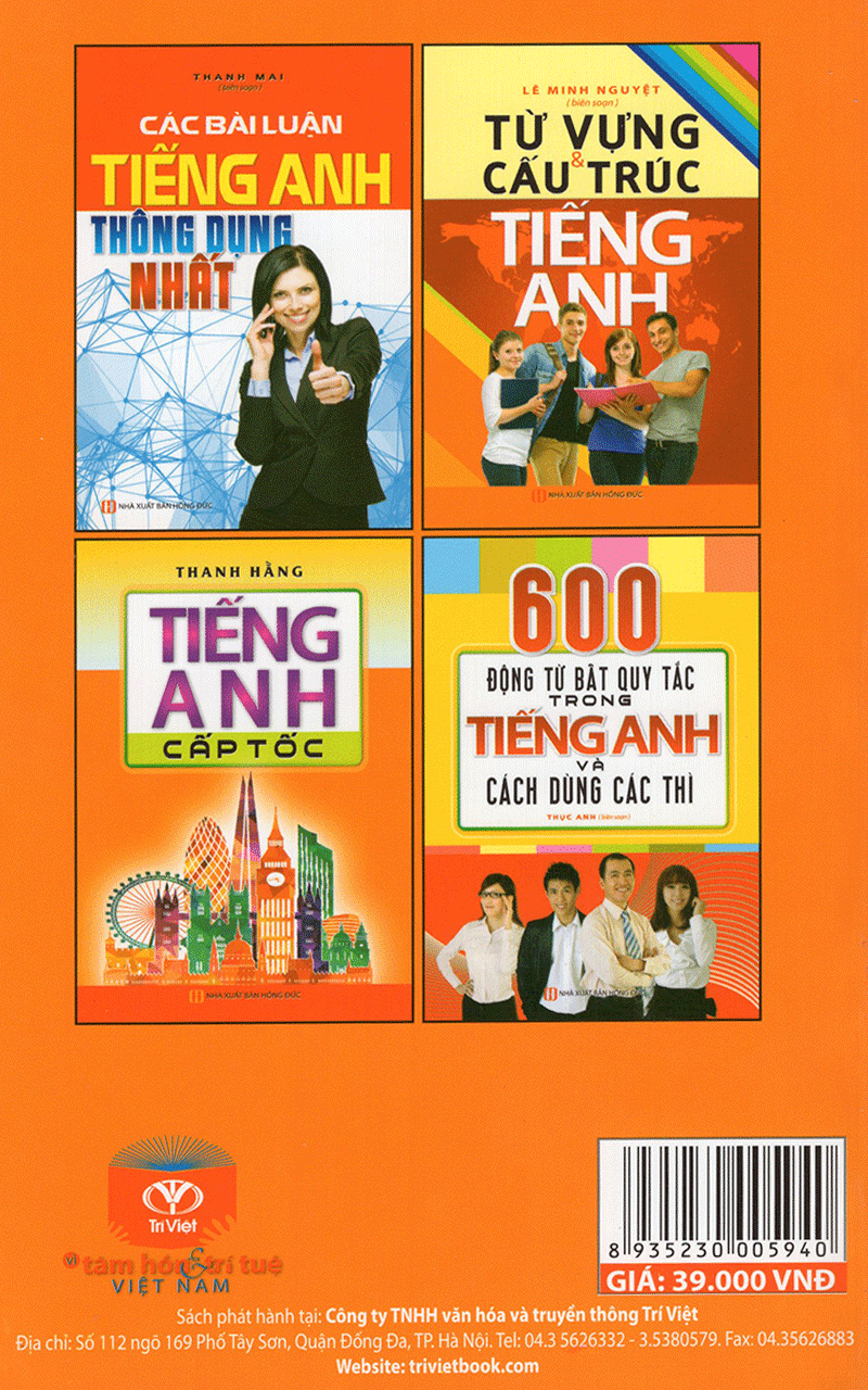  Tiếng Anh Cấp Tốc (Không CD) - Bìa sau