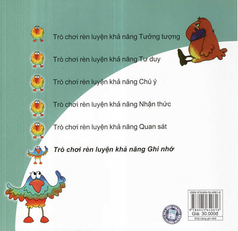 Trò Chơi Rèn Luyện Khả Năng Ghi Nhớ- Bìa sau