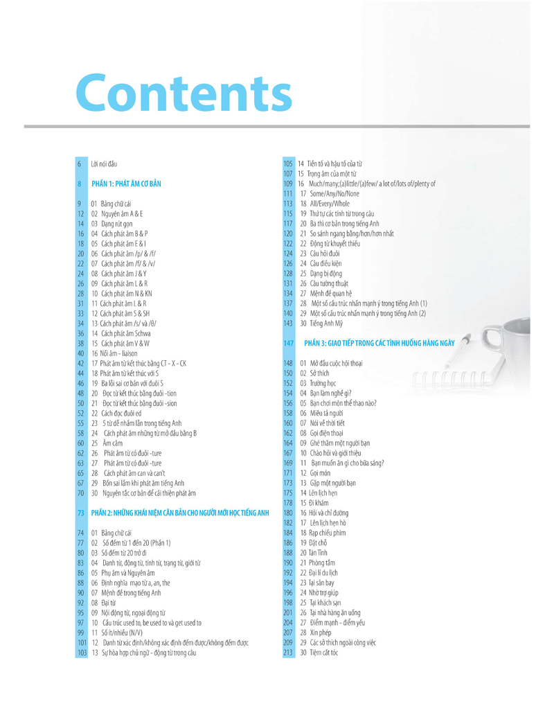 VỪA LƯỜI VỪA BẬN VẪN GIỎI TIẾNG ANH - Mục lục 1