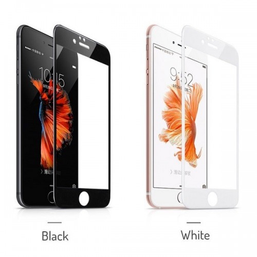 Miếng dán cường lực full màn hình iPhone 6, 7 (+ PLUS) - Trắng, Đen và Đỏ